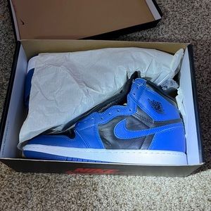 Air Jordan Retro High OG GS Marina Blue Black White Size 7 Youth BRAND NEW